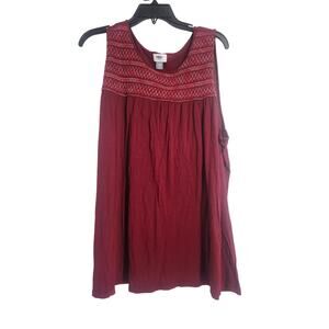 Old Navy Red Sleeveless Tank Top Womens Size XXL